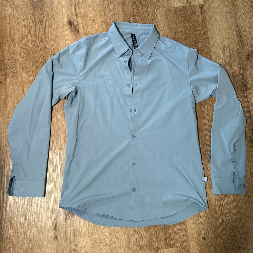Men's Lululemon Blue-gray Dress Shirt